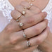 TUSCANY, Arezzo Small Ring, Gold/White