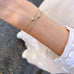 TUSCANY, Arezzo Small Bracelet, Gold/White