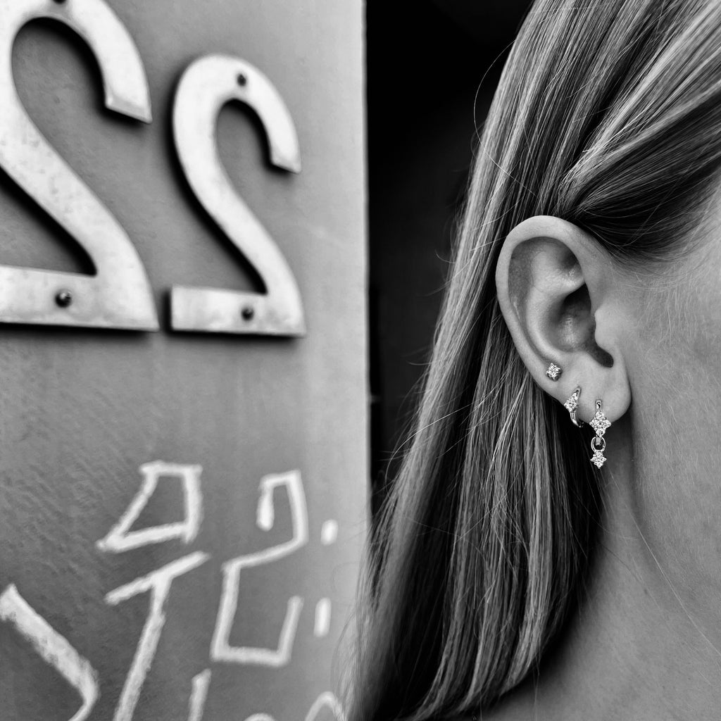 TUSCANY, Lucca Huggies 12mm, Gold/White