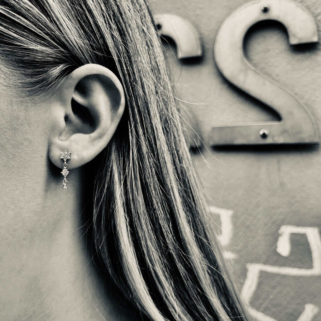 TUSCANY, Massa Small Earring, Gold/White