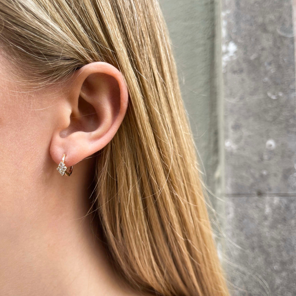 TUSCANY, Lucca Huggies 12mm, Gold/White