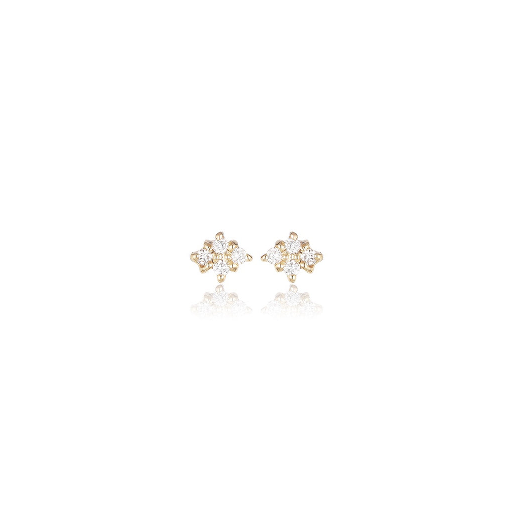 TUSCANY, Arezzo small Stud, Gold/White