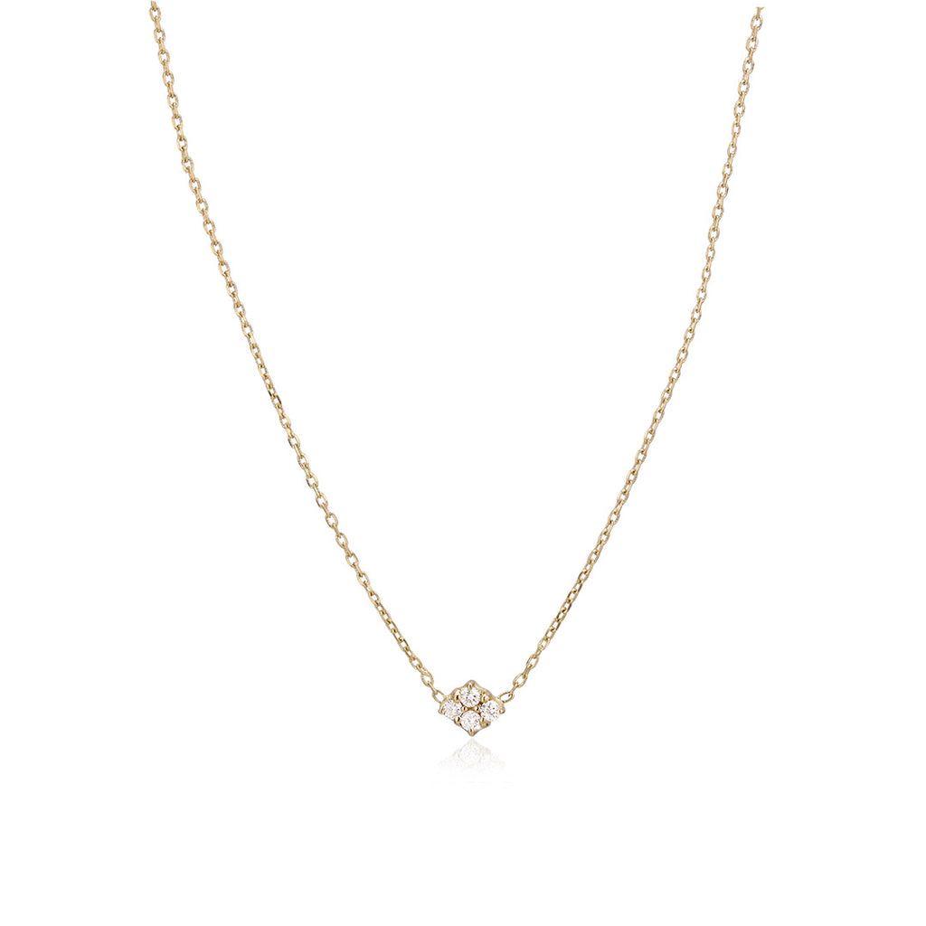 TUSCANY, Arezzo Small Necklace, Gold/White