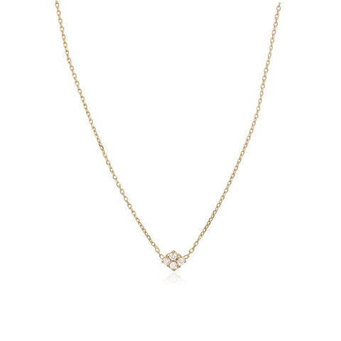 TUSCANY, Arezzo Small Necklace, Gold/White