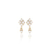TUSCANY, Pienza Earring, Gold/White