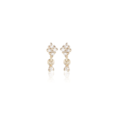 TUSCANY, Pisa small Earring, Gold/White