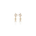 TUSCANY, Pisa small Earring, Gold/White
