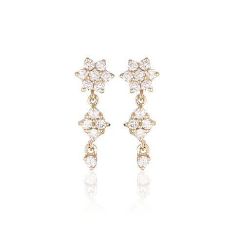 TUSCANY, Montalcino Earring, Gold/White