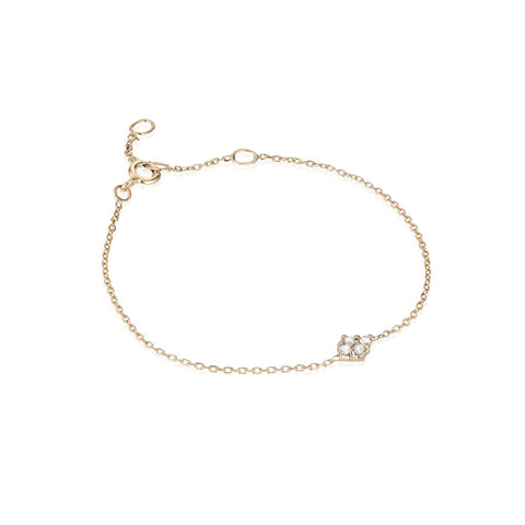 TUSCANY, Lucca Bracelet, Gold/White