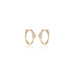TUSCANY, Arezzo Huggies 11mm, Gold/White