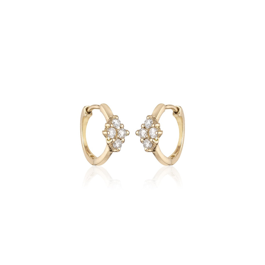 TUSCANY, Lucca Huggies 12mm, Gold/White