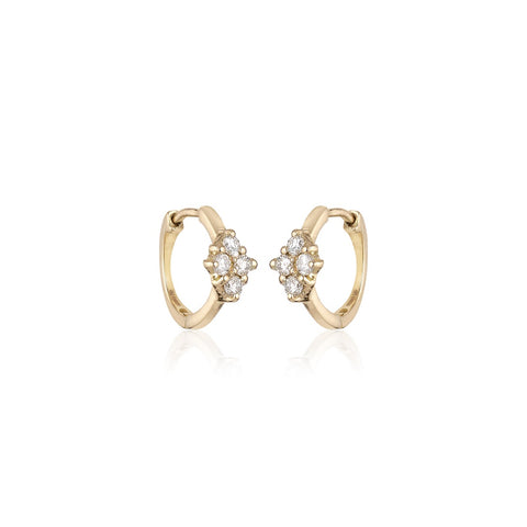 TUSCANY, Lucca Huggies 12mm, Gold/White