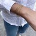 BASIC, Sèvre facetted Bracelet, Gold 9k