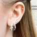 OLYMPIA, Hera Hoops 15mm 0,70ct, White/White