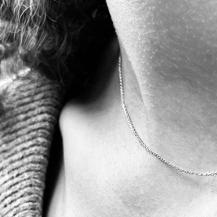 BASIC, Facetted Delicate Necklace, Gold 18k