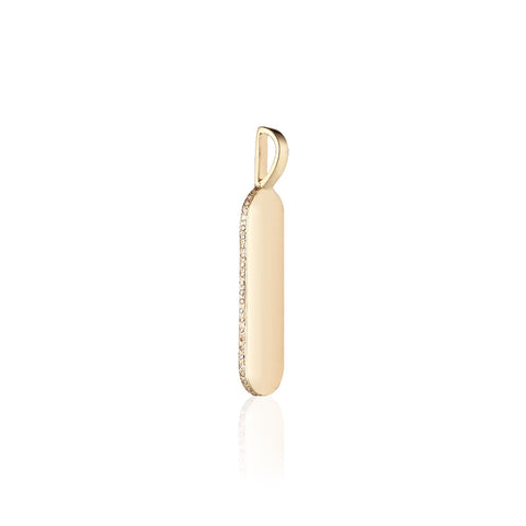 Amsterdam, Leiden Long Pendant, Gold/Diamonds