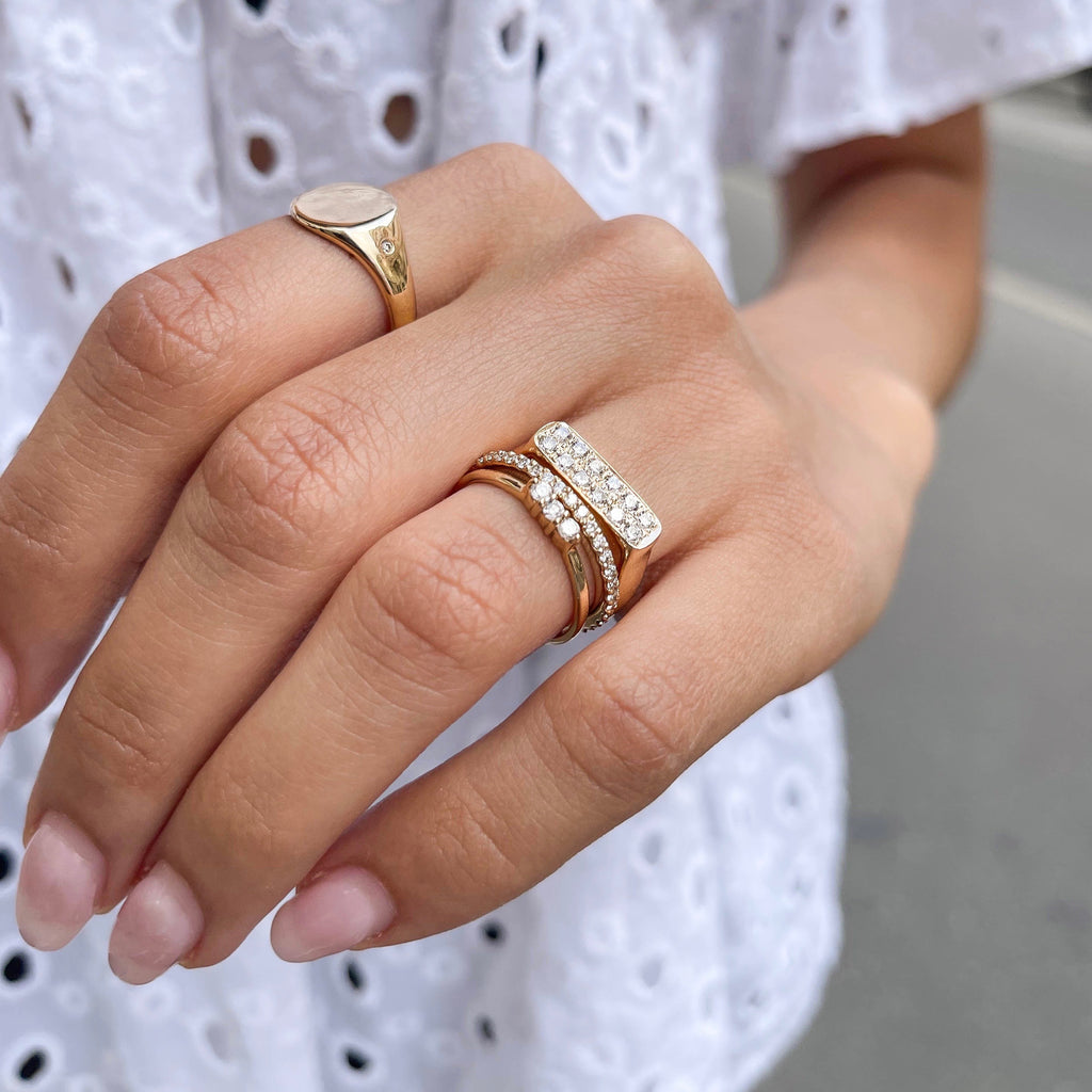 AMSTERDAM, Vermeer Signet Ring, Gold/Diamonds