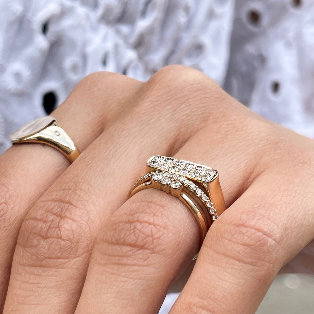 AMSTERDAM, Vermeer Signet Ring, Gold/Diamonds