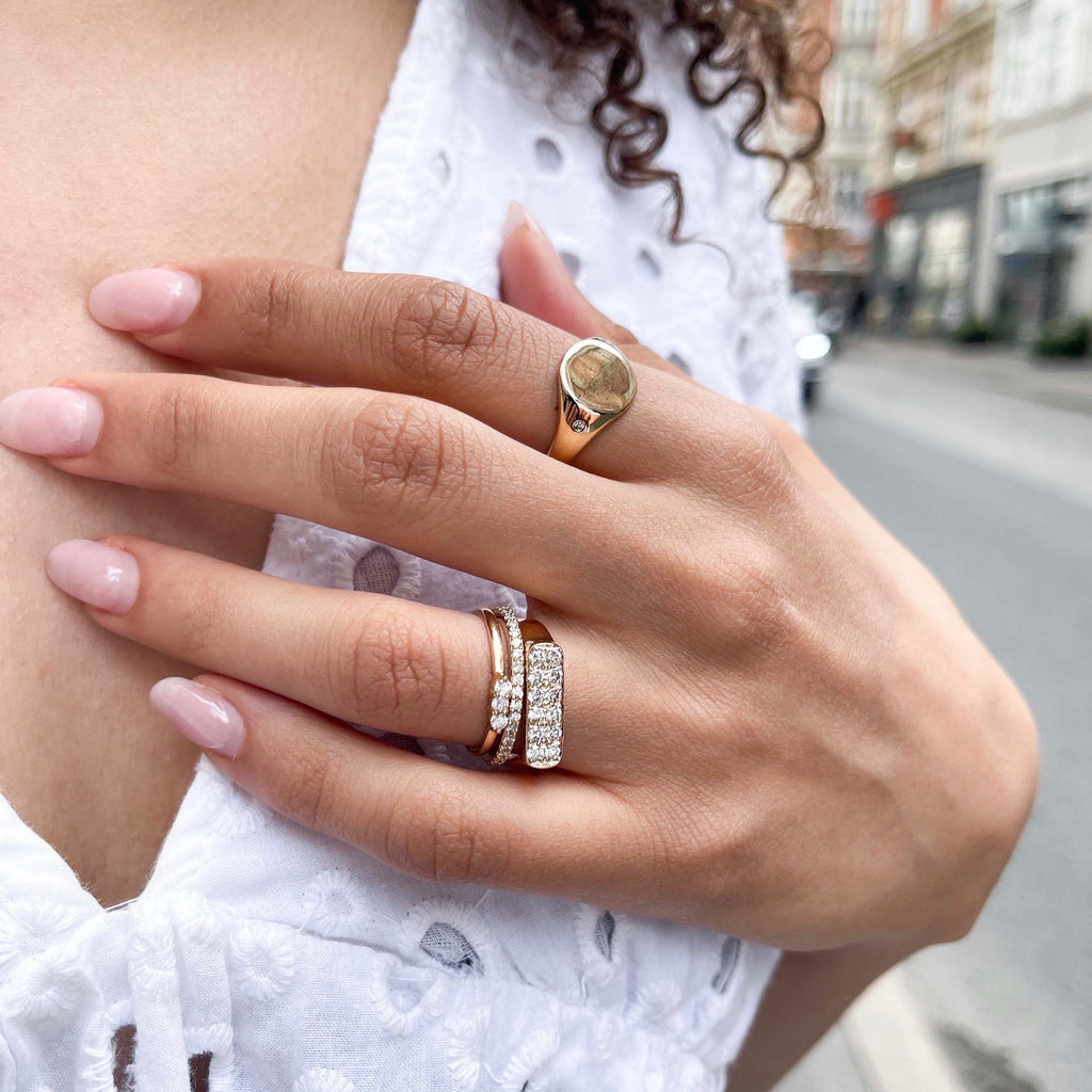AMSTERDAM, Vermeer Signet Ring, Gold/Diamonds