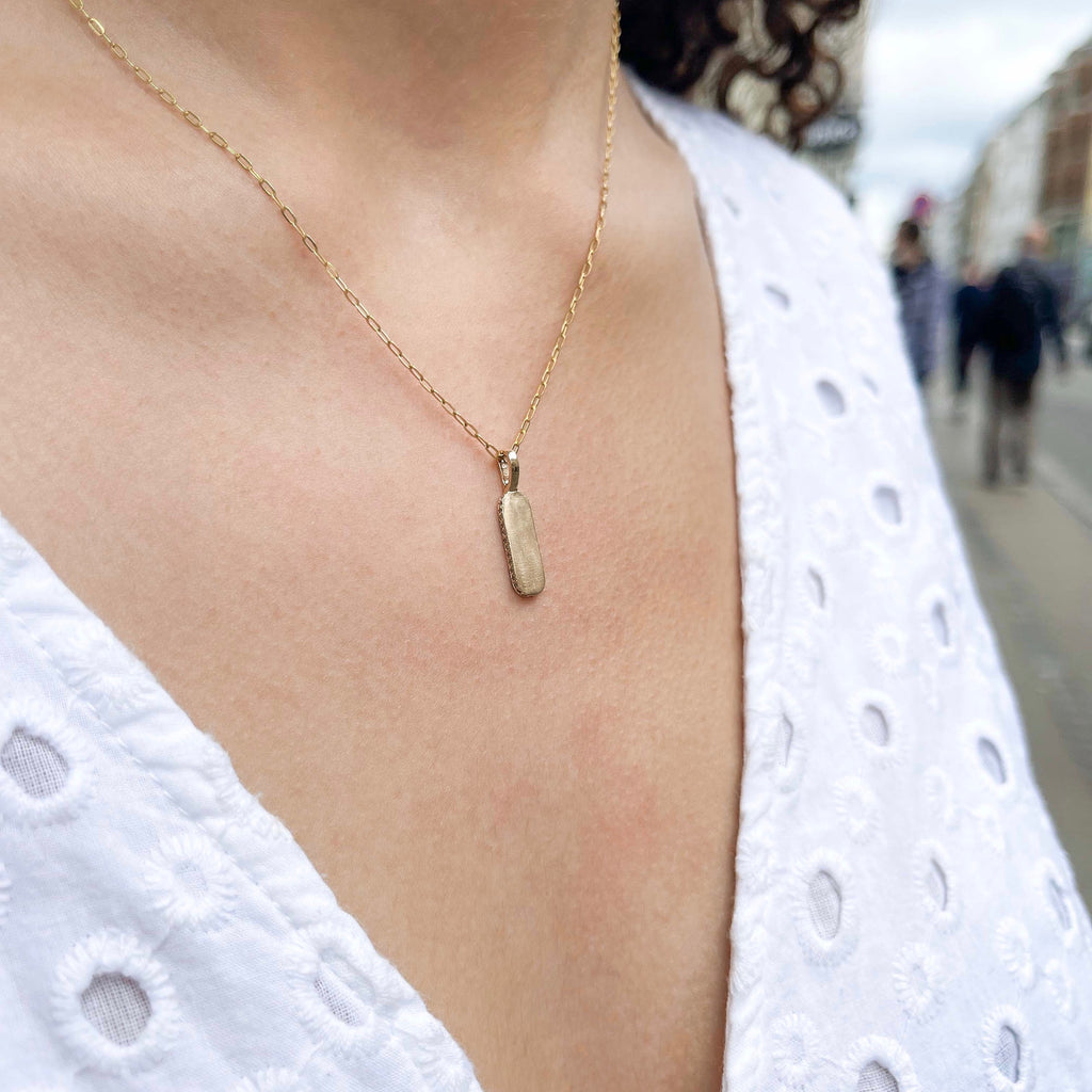 Amsterdam, Leiden Small Pendant, Gold/Diamonds