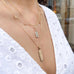 Amsterdam, Leiden Long Pendant, Gold/Diamonds