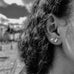 Paris, Paix Studs, Gold/White
