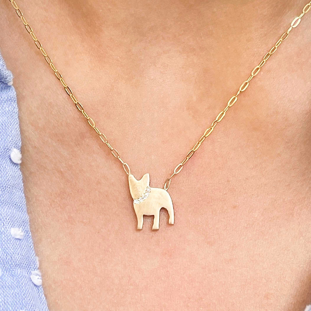 Paris, Paix Necklace, Gold/Diamonds