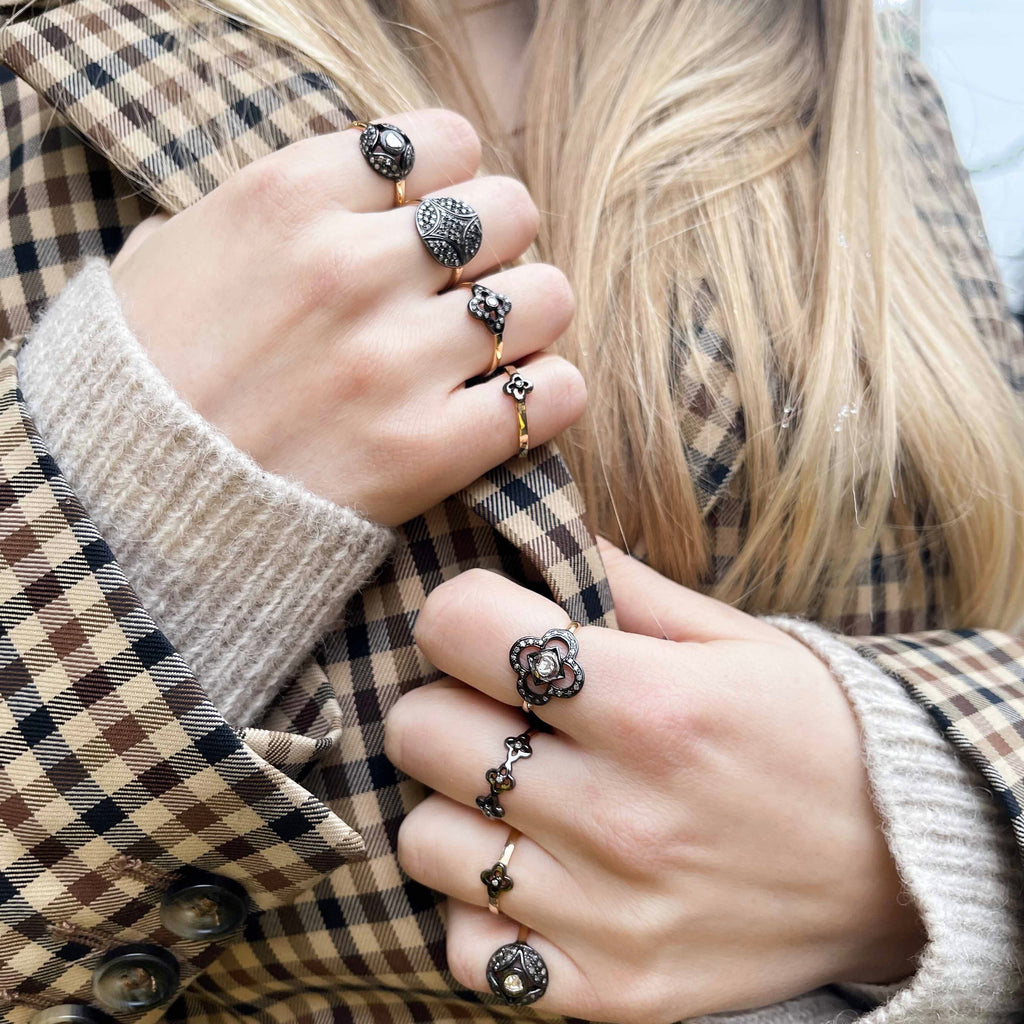 CLOVER CPH, Miracle Ring, Gold/Gray