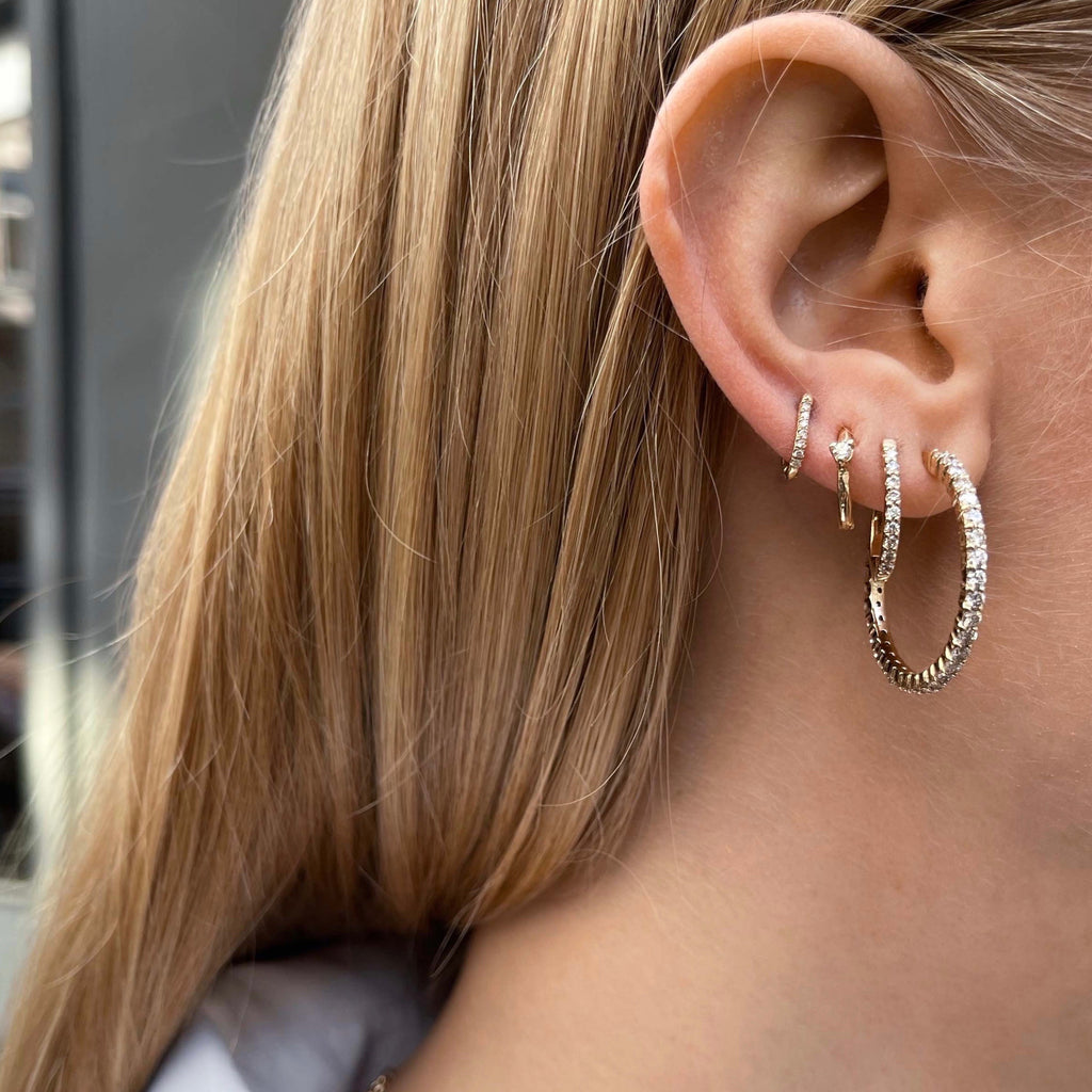 OLYMPIA, Hera Hoop 27mm 2,02ct, Gold/White