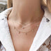 RIO, Move Necklace, Gold/WhiteDiamonds