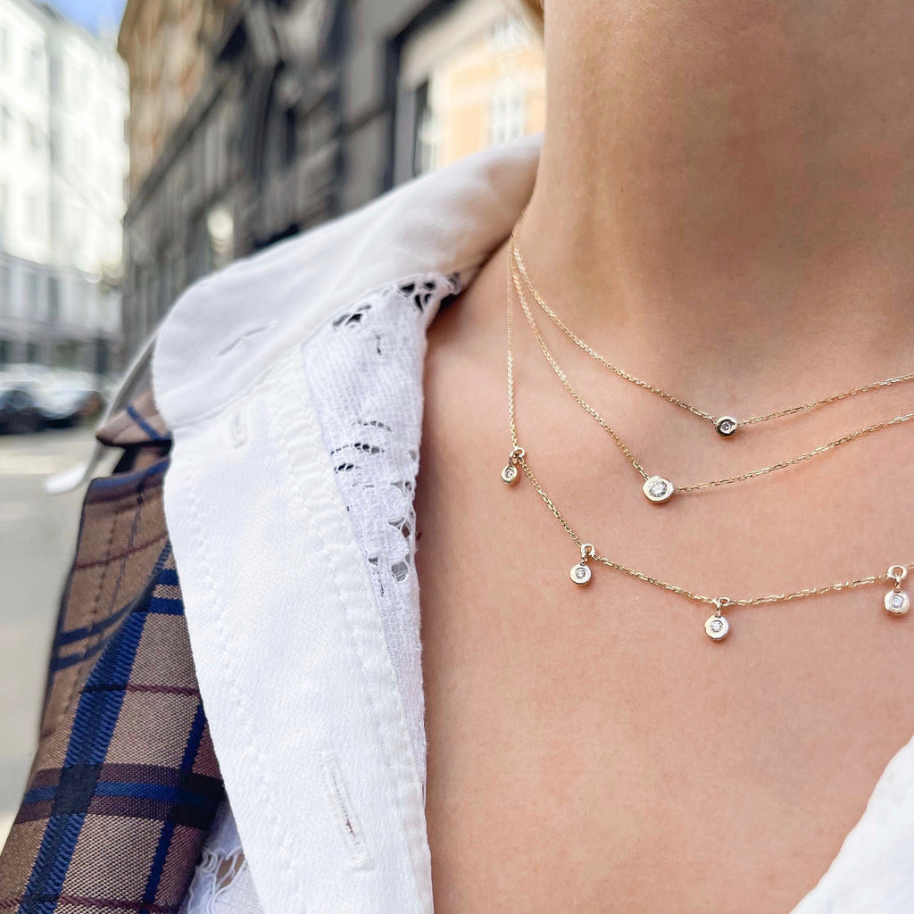 RIO, Move Large Necklace, Gold/White