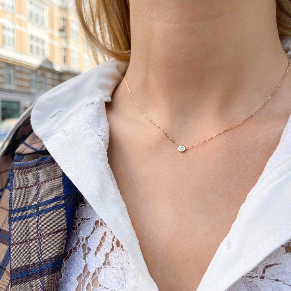 RIO, Move Large Necklace, Gold/White