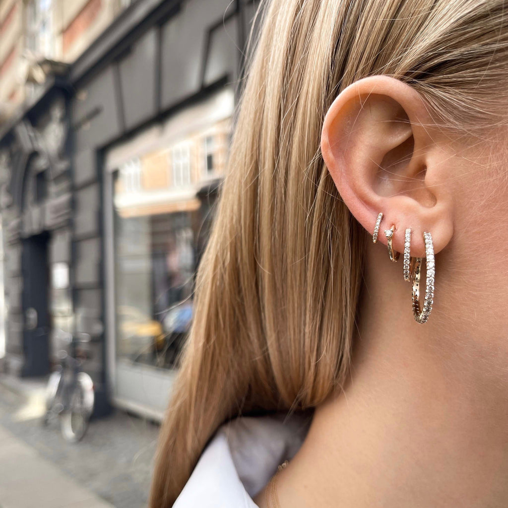 OLYMPIA, Hera Hoop 27mm 2,02ct, Gold/White