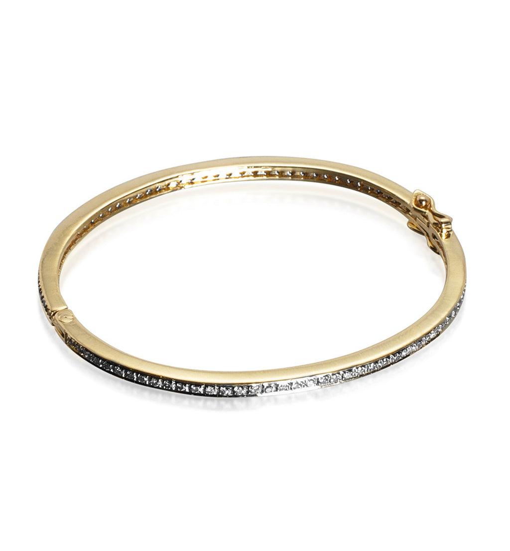 DIAMONDS, 1-Line Bangle, GP