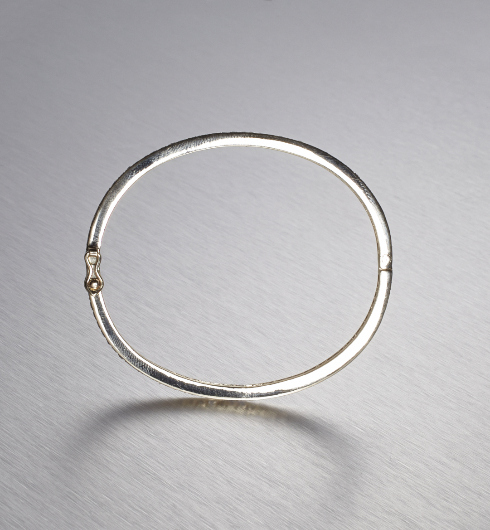 DIAMONDS, 1/1-Line Classic Bangle, gold/white