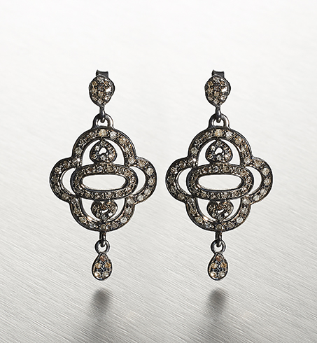 DIAMONDS, 2-Hearts Earring