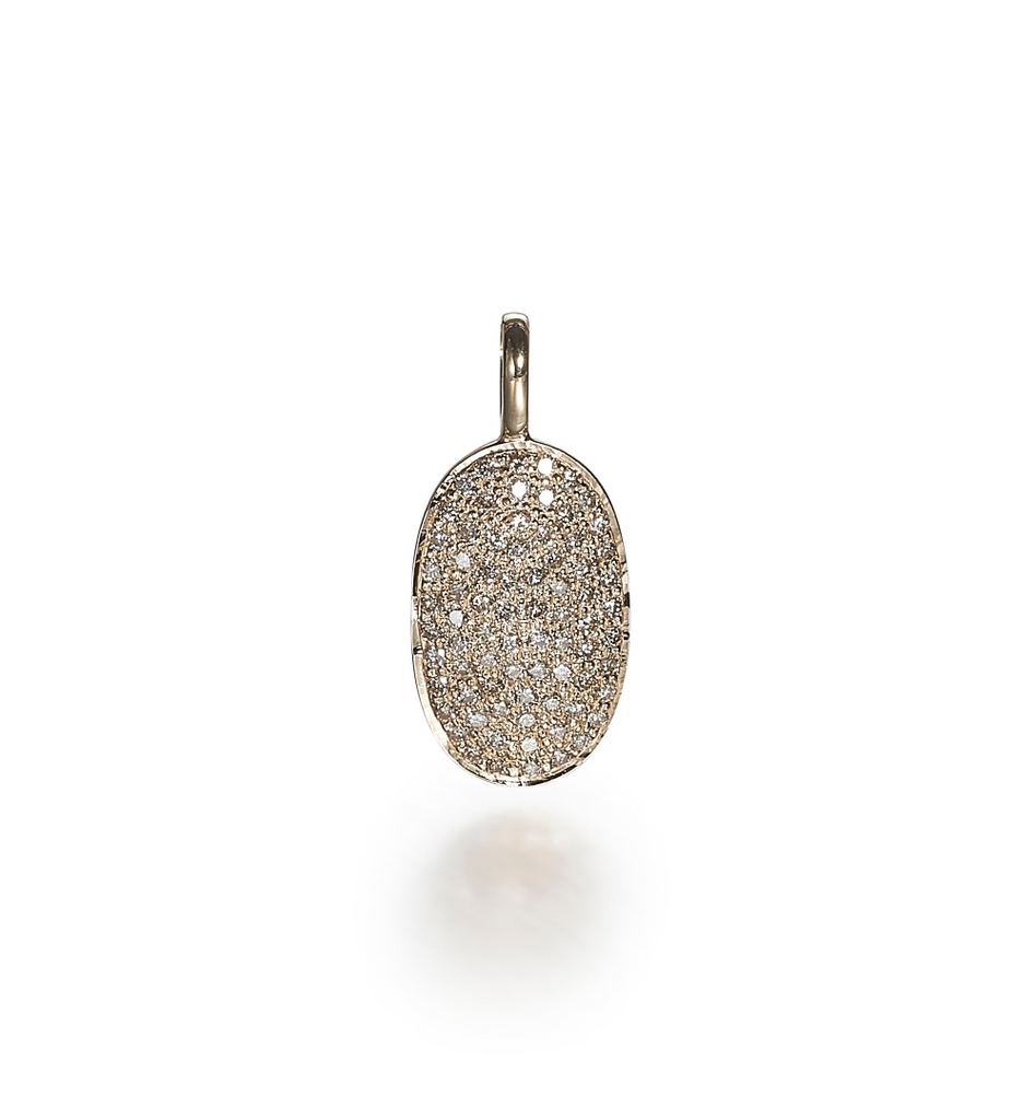 SUPER ELLIPSE, Pendant, Gold/White