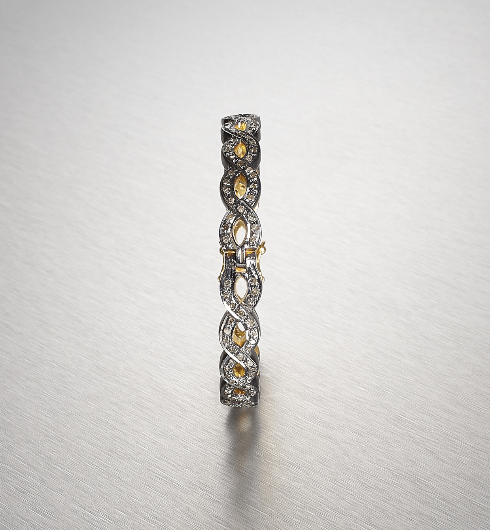 DIAMONDS, All Braided Bangle, Mixed