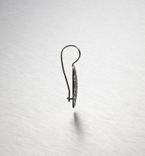 SUPER ELLIPSE, Large Earring, 2-tone/Dark