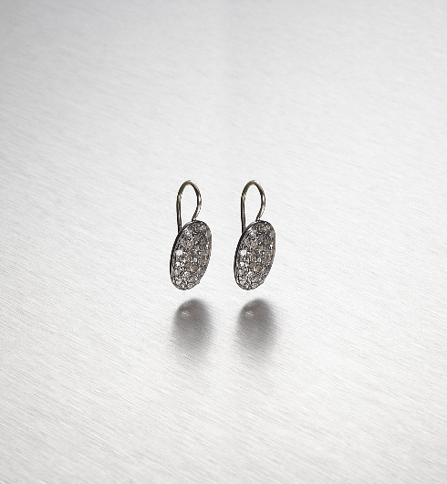 SUPER ELLIPSE, Earring, 2-tone/Dark