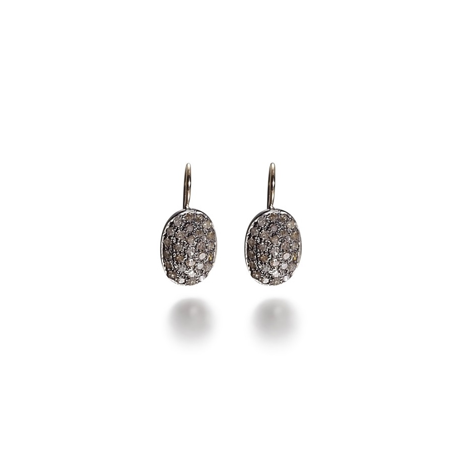 SUPER ELLIPSE, Earring, 2-tone/Dark