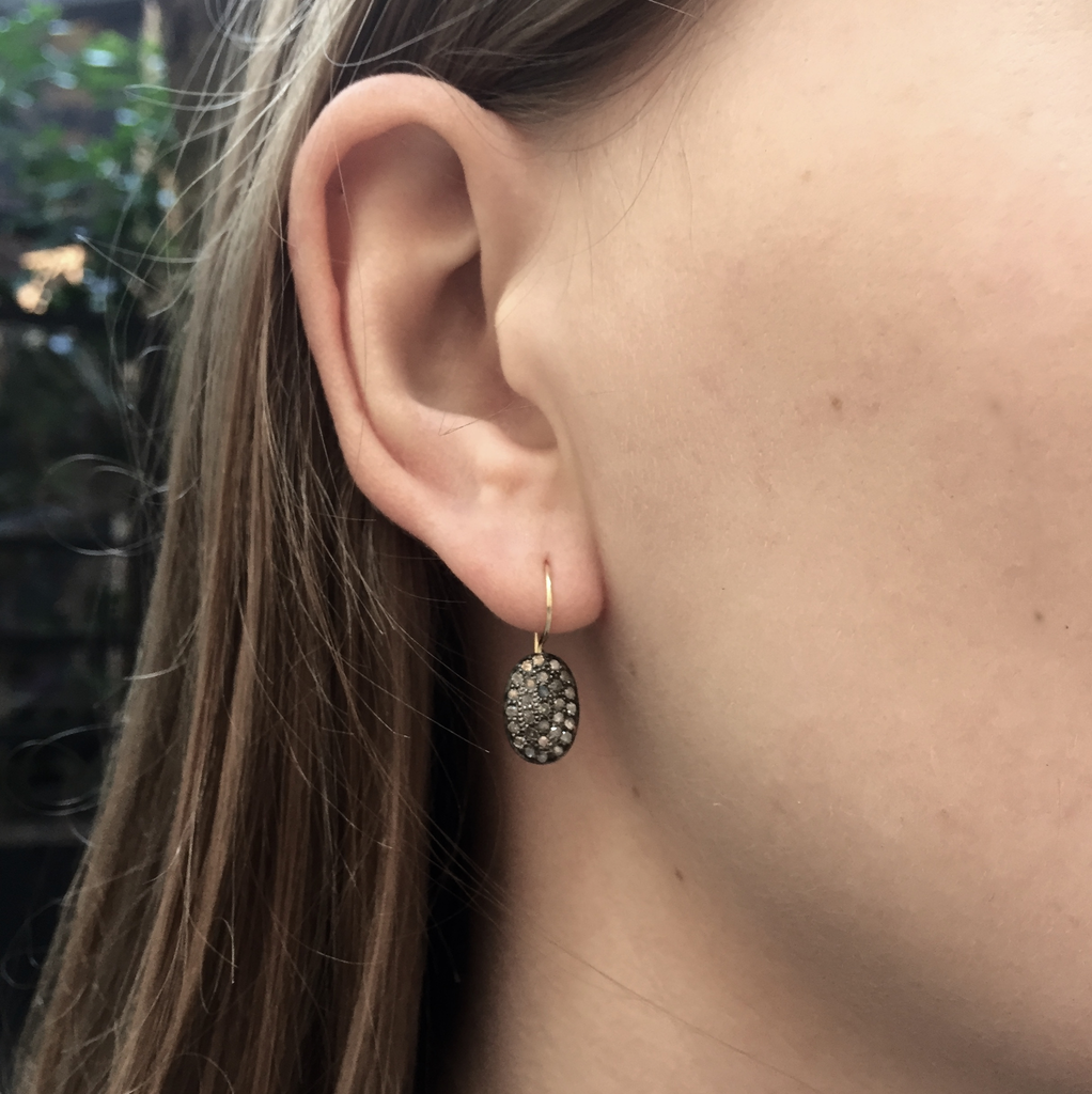 SUPER ELLIPSE, Earring, 2-tone/Dark