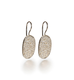 SUPER ELLIPSE, Large Earring, Gold/White