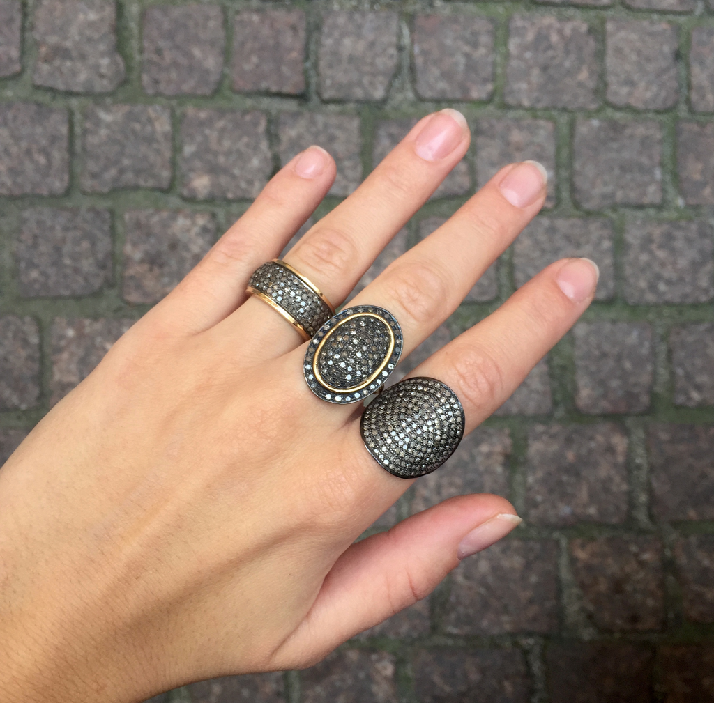 SUPER ELLIPSE, Fold Over Ring, 2-tone