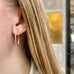 DIAMONDS, Balanced Hoops Inside-Out 22mm, Gold/White