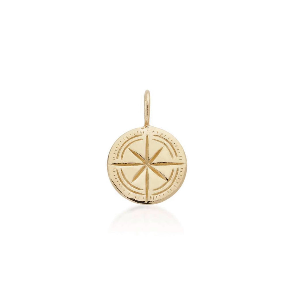 ATLANTIS, Secret Compass Pendant, Gold