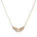 EAGLE ROCK, Wing Necklace, Gold/White