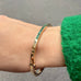BANGLE, 1/4-Line Large Emerald Bangle, Gold/Emerald