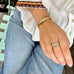 Aligned, 1/3-Line Curved 0,10 ct, Gold/White