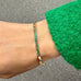BANGLE, 1/4-Line Large Emerald Bangle, Gold/Emerald